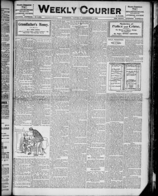 cover page of Liverpool Weekly Courier published on September 17, 1904