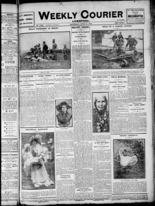cover page of Liverpool Weekly Courier published on June 18, 1910