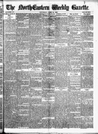 cover page of Northern Weekly Gazette published on June 18, 1887