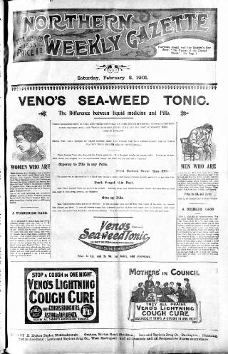 cover page of Northern Weekly Gazette published on February 2, 1901