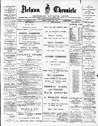 cover page of Nelson Chronicle, Colne Observer and Clitheroe Division News published on May 4, 1900