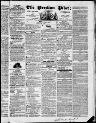 cover page of Preston Pilot published on June 18, 1836