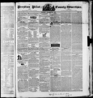cover page of Preston Pilot published on December 14, 1839