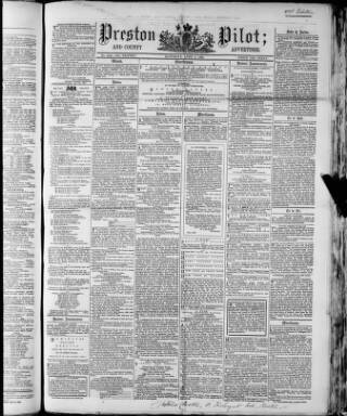 cover page of Preston Pilot published on April 5, 1862