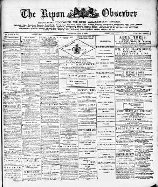 cover page of Ripon Observer published on May 4, 1893