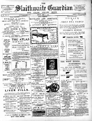 cover page of Colne Valley Guardian published on May 4, 1900