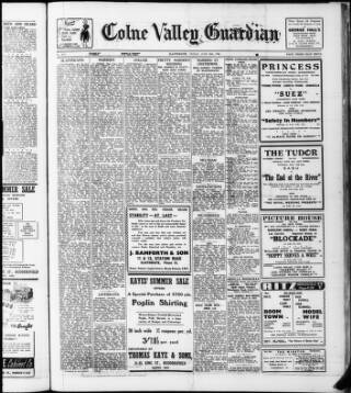 cover page of Colne Valley Guardian published on June 18, 1948