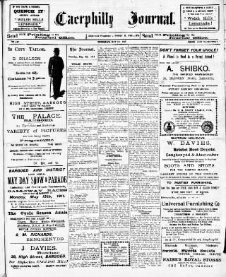cover page of Bargoed Journal published on May 4, 1911