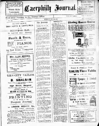 cover page of Bargoed Journal published on May 2, 1912