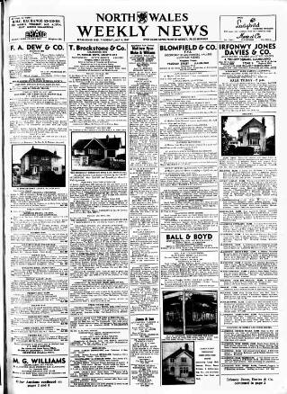cover page of North Wales Weekly News published on May 4, 1967