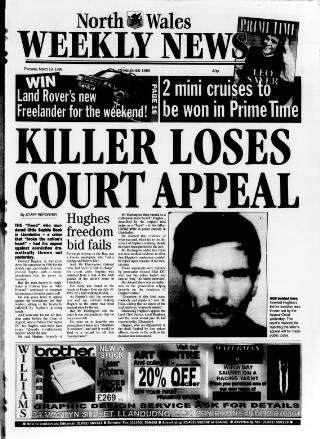 cover page of North Wales Weekly News published on March 19, 1998