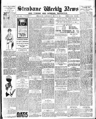 cover page of Strabane Weekly News published on May 2, 1914