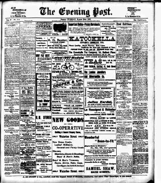 cover page of Jersey Evening Post published on March 19, 1907