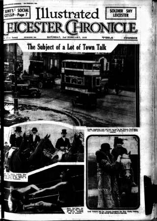 cover page of Leicester Chronicle published on February 2, 1935