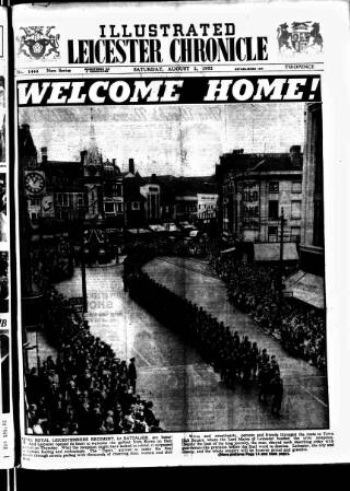 cover page of Leicester Chronicle published on August 2, 1952