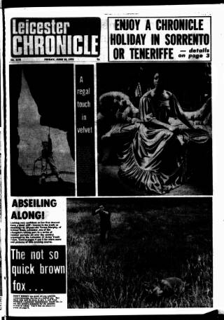 cover page of Leicester Chronicle published on June 18, 1976
