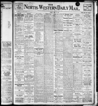 cover page of North West Evening Mail published on June 18, 1915