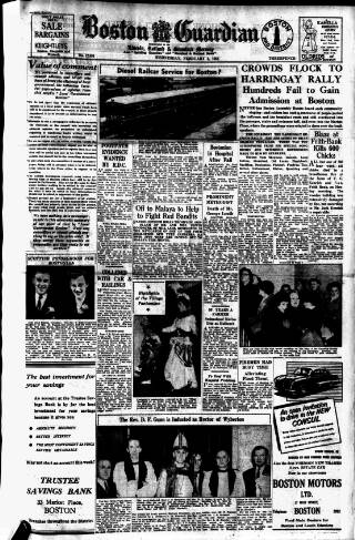 cover page of Boston Guardian published on February 2, 1955