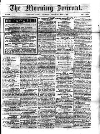 cover page of Morning Journal (Kingston) published on May 2, 1868