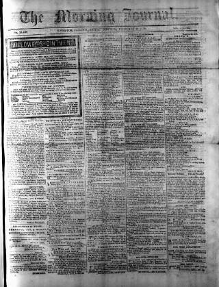 cover page of Morning Journal (Kingston) published on February 2, 1872