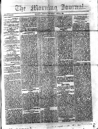 cover page of Morning Journal (Kingston) published on June 18, 1874