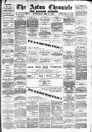 cover page of Birmingham & Aston Chronicle published on May 4, 1878