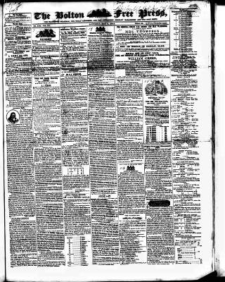 cover page of Bolton Free Press published on May 4, 1844