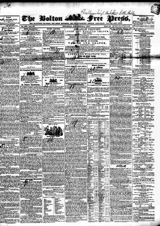 cover page of Bolton Free Press published on November 2, 1844