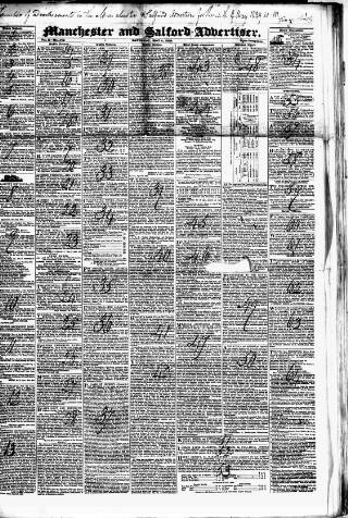 cover page of Manchester & Salford Advertiser published on May 4, 1839