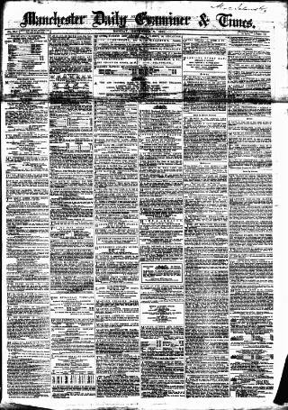cover page of Manchester Daily Examiner & Times published on November 2, 1857