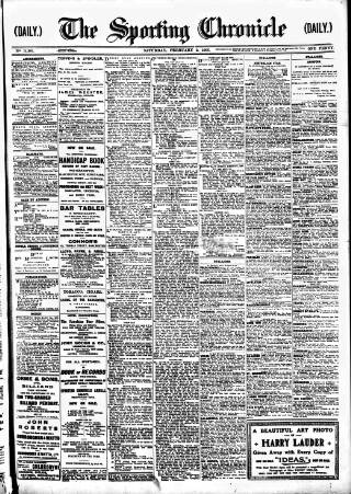 cover page of Sporting Chronicle published on February 2, 1907