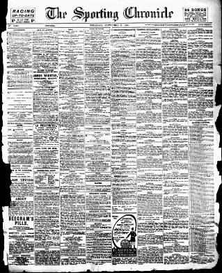 cover page of Sporting Chronicle published on September 17, 1908