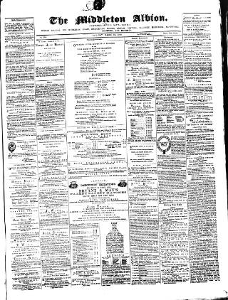 cover page of Middleton Albion published on March 19, 1870