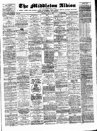cover page of Middleton Albion published on May 2, 1891