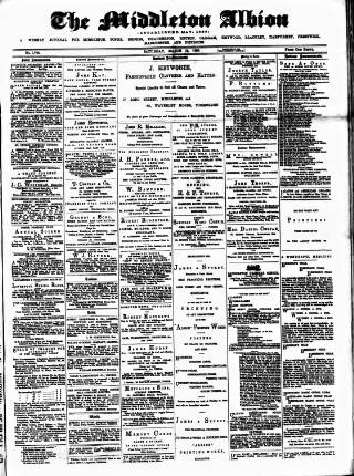 cover page of Middleton Albion published on March 19, 1892
