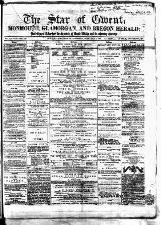 cover page of Star of Gwent published on February 2, 1867
