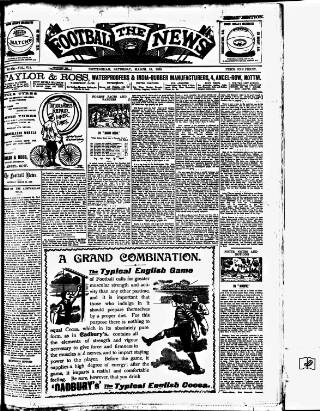 cover page of Football News (Nottingham) published on March 19, 1898