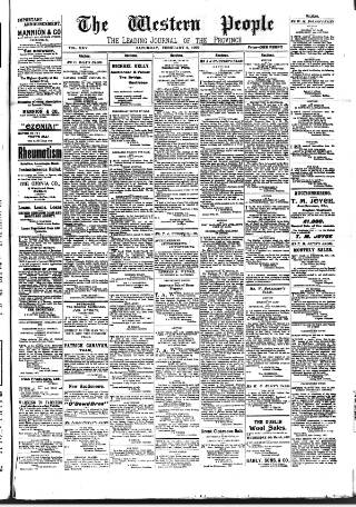 cover page of Western People published on February 2, 1907