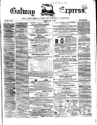 cover page of Galway Express published on May 2, 1863