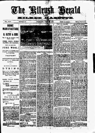 cover page of Kilrush Herald and Kilkee Gazette published on June 18, 1892