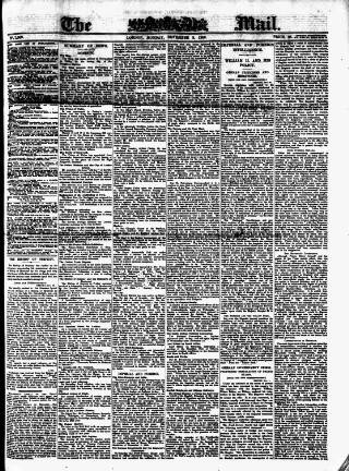 cover page of Evening Mail published on November 2, 1908