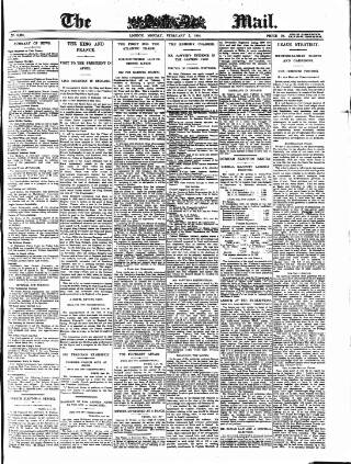 cover page of Evening Mail published on February 2, 1914