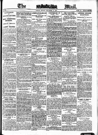 cover page of Evening Mail published on September 17, 1917