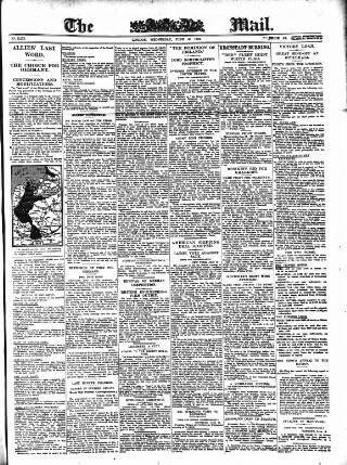 cover page of Evening Mail published on June 18, 1919