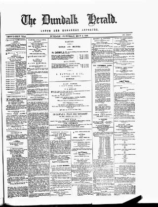 cover page of Dundalk Herald published on May 4, 1889