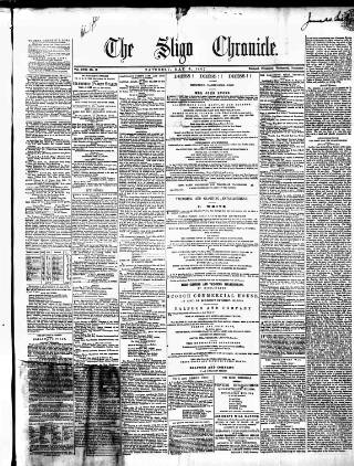 cover page of Sligo Chronicle published on May 4, 1867