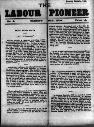 cover page of Labour Pioneer (Cardiff) published on May 1, 1900