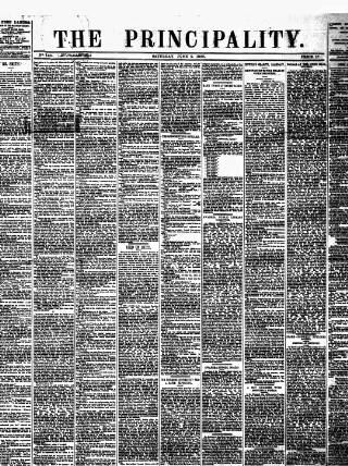 cover page of Principality (Cardiff) published on June 5, 1880
