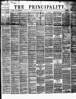 cover page of Principality (Cardiff) published on September 18, 1880
