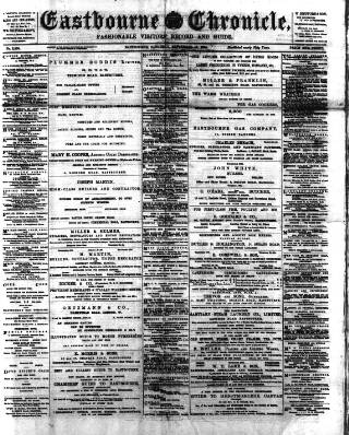 cover page of Eastbourne Chronicle published on September 17, 1904
